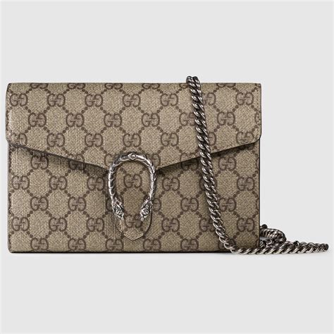 gucci dionysus wallet chain|gucci wallet with chain strap.